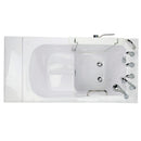 Ella Monaco 32"x52" Acrylic Soaking Walk-In-Bathtub, Left Outward Swing Door, 5 Piece Fast Fill Faucet, 2" Dual Drain 12