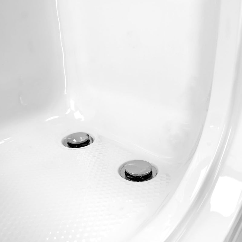 Ella Capri 30"x52" Acrylic Soaking Walk-In-Bathtub, Right Outward Swing Door, 5 Piece Fast Fill Faucet, 2" Dual Drain 10