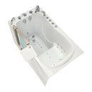 Ella Peitite 28"x52" Acrylic Air and Hydro Massage and Heated Seat Walk-In Bathtub with Left Inward Swing Door, 5 Piece Fast Fill Faucet, 2" Dual Drain 2