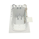 Ella Peitite 28"x52" Acrylic Air and Hydro Massage and Heated Seat Walk-In Bathtub with Right Inward Swing Door, 5 Piece Fast Fill Faucet, 2" Dual Drain 3