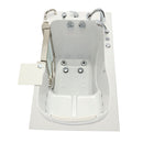 Ella Peitite 28"x52" Acrylic Hydro Massage Walk-In Bathtub with Left Inward Swing Door, Heated Seat, 5 Piece Fast Fill Faucet, 2" Dual Drain 3