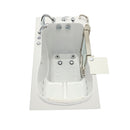 Ella Peitite 28"x52" Acrylic Hydro Massage Walk-In Bathtub with Right Inward Swing Door, 5 Piece Fast Fill Faucet, 2" Dual Drain 3