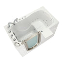 Ella Peitite 28"x52" Acrylic Hydro Massage Walk-In Bathtub with Left Inward Swing Door, 5 Piece Fast Fill Faucet, 2" Dual Drain 4