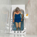 Ella Peitite 28"x52" Acrylic Air and Hydro Massage and Heated Seat Walk-In Bathtub with Left Inward Swing Door, 5 Piece Fast Fill Faucet, 2" Dual Drain 8