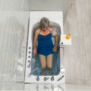 Ella Peitite 28"x52" Acrylic Hydro Massage Walk-In Bathtub with Left Inward Swing Door, 5 Piece Fast Fill Faucet, 2" Dual Drain 8