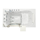 Ella Peitite 28"x52" Acrylic Air and Hydro Massage and Heated Seat Walk-In Bathtub with Left Inward Swing Door, 5 Piece Fast Fill Faucet, 2" Dual Drain 6