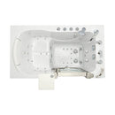 Ella Peitite 28"x52" Acrylic Air and Hydro Massage Walk-In Bathtub with Right Inward Swing Door, 5 Piece Fast Fill Faucet, 2" Dual Drain 6