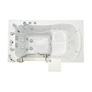 Ella Peitite 28"x52" Acrylic Hydro Massage Walk-In Bathtub with Left Inward Swing Door, Heated Seat, 5 Piece Fast Fill Faucet, 2" Dual Drain 6
