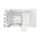 Ella Peitite 28"x52" Acrylic Hydro Massage Walk-In Bathtub with Left Inward Swing Door, 5 Piece Fast Fill Faucet, 2" Dual Drain 6
