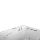 Ella Shak 36"x72" Acrylic Air and Hydro Massage w/ Independent Foot Massage Walk-In Bathtub , Right Outward Swing Door, 2" Dual Drain 3