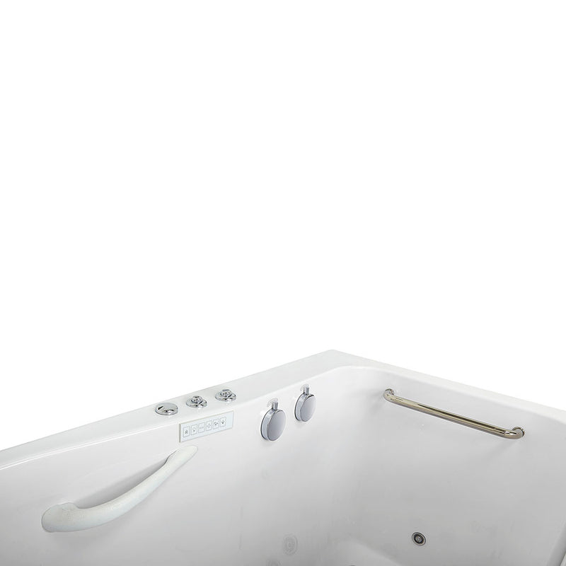 Ella Shak 36"x72" Acrylic Air and Hydro Massage w/ Independent Foot Massage Walk-In Bathtub , Right Outward Swing Door, 2" Dual Drain, Heated Seat and Backrest 3
