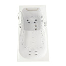 Ella Shak 36"x72" Acrylic Air and Hydro Massage w/ Independent Foot Massage Walk-In Bathtub , Left Outward Swing Door, 2" Dual Drain, Heated Seat and Backrest 8