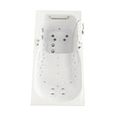 Ella Shak 36"x72" Acrylic Air and Hydro Massage w/ Independent Foot Massage Walk-In Bathtub , Right Outward Swing Door, 2" Dual Drain, Heated Seat and Backrest 8