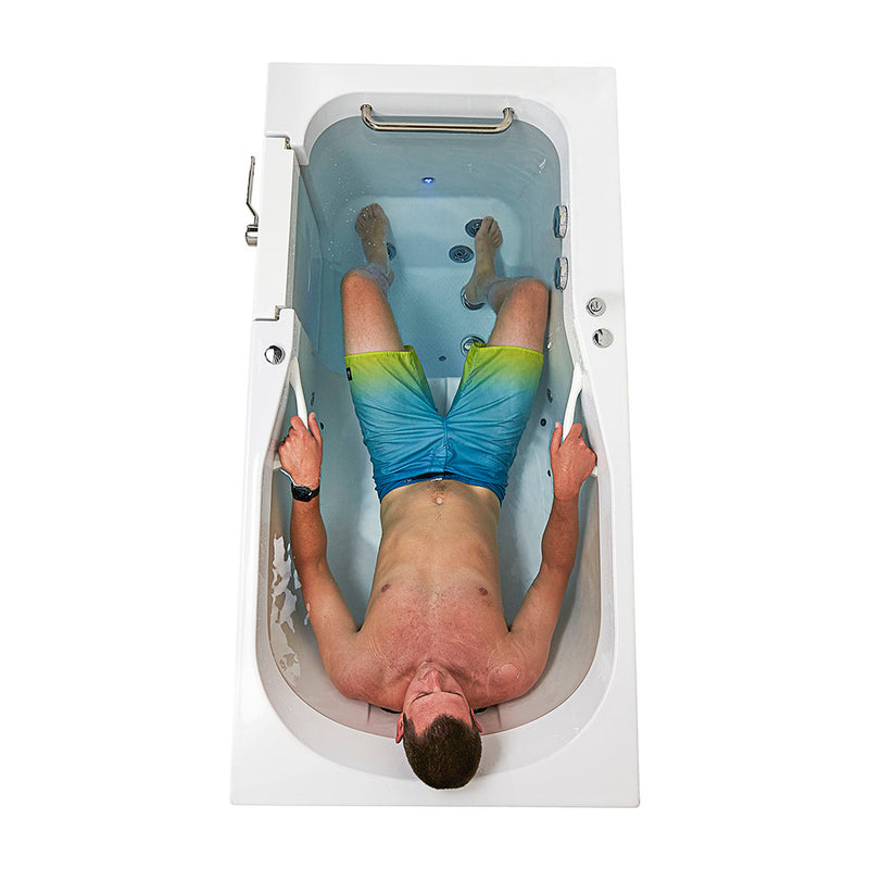 Ella Shak 36"x72" Acrylic Air and Hydro Massage w/ Independent Foot Massage Walk-In Bathtub , Left Outward Swing Door, 2" Dual Drain 2