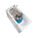 Ella Wheelchair Transfer 30"x60" Acrylic Soaking Walk-In-Bathtub, Left Outward Swing Door, Heated Seat,  5 Piece Fast Fill Faucet, 2" Dual Drain 8