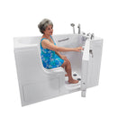 Ella Wheelchair Transfer 30"x60" Acrylic Soaking Walk-In-Bathtub, Right Outward Swing Door, 5 Piece Fast Fill Faucet, 2" Dual Drain 9