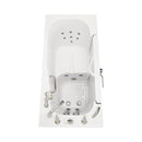 Ella Wheelchair Transfer 30"x60" Acrylic Hydro Massage Walk-In Bathtub with Left Outward Swing Door, 5 Piece Fast Fill Faucet, 2" Dual Drain 10