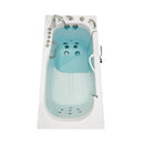 Ella Wheelchair Transfer 30"x60" Acrylic Hydro Massage Walk-In Bathtub with Right Outward Swing Door, 5 Piece Fast Fill Faucet, 2" Dual Drain 2