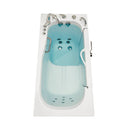 Ella Wheelchair Transfer 30"x60" Acrylic Air and Hydro Massage and Heated Seat Walk-In Bathtub with Right Outward Swing Door, 5 Piece Fast Fill Faucet, 2" Dual Drain 2