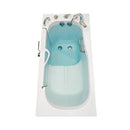 Ella Wheelchair Transfer 32"x52" Acrylic Soaking Walk-In-Bathtub, Left Outward Swing Door, 5 Piece Fast Fill Faucet, 2" Dual Drain 2