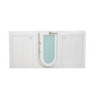 Ella Big4Two 36"x80" Hydro + Air Massage w/ Independent Foot Massage Acrylic Two Seat Walk-In-Bathtub, Right Outswing Door, Heated Seats, No Faucet, 2" Dual Drain 7