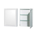 Sheffield 60 Inch Double Bathroom Vanity in White - 90