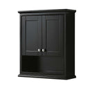 Deborah Wall-Mounted Storage Cabinet in Dark Espresso