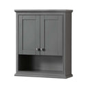 Deborah Bathroom Wall-Mounted Storage Cabinet in Dark Gray