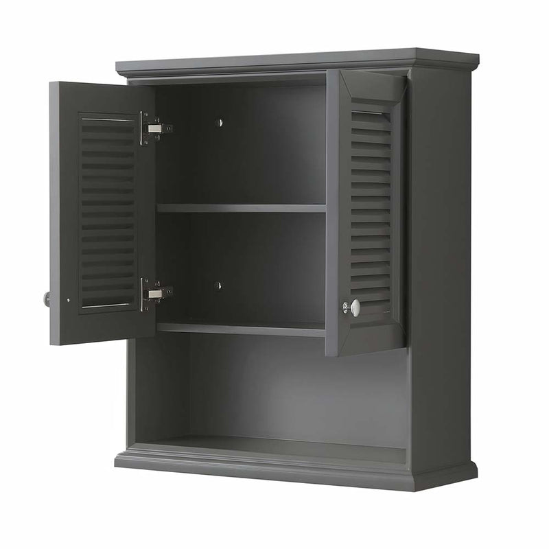 Tamara Wall-Mounted Storage Cabinet in Dark Gray - 2