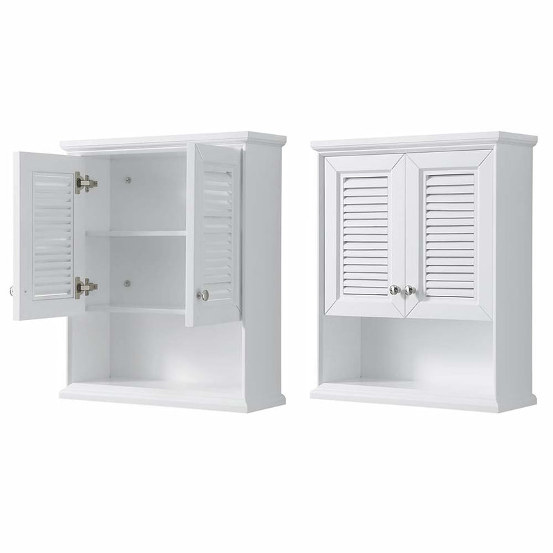 Tamara Wall-Mounted Storage Cabinet in White - 4