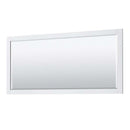 Avery 72 Inch Double Bathroom Vanity in White - Polished Chrome Trim - 44