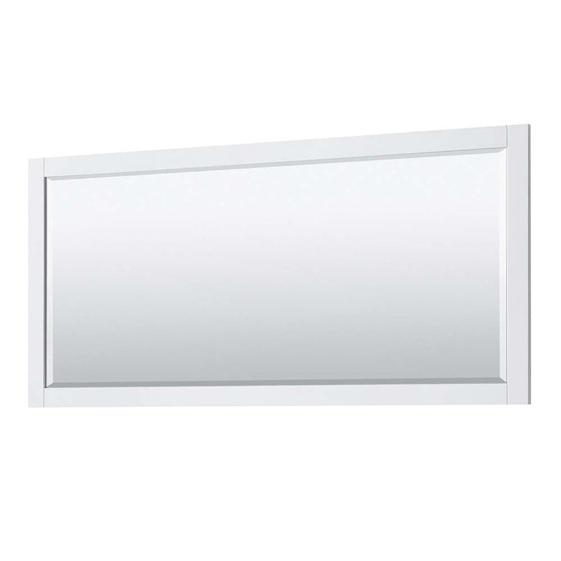 Avery 72 Inch Double Bathroom Vanity in White - Polished Chrome Trim - 44