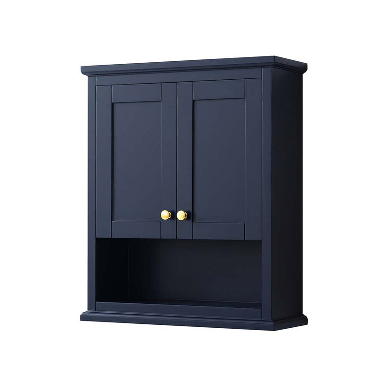 Avery Wall-Mounted Bathroom Storage Cabinet in Dark Blue