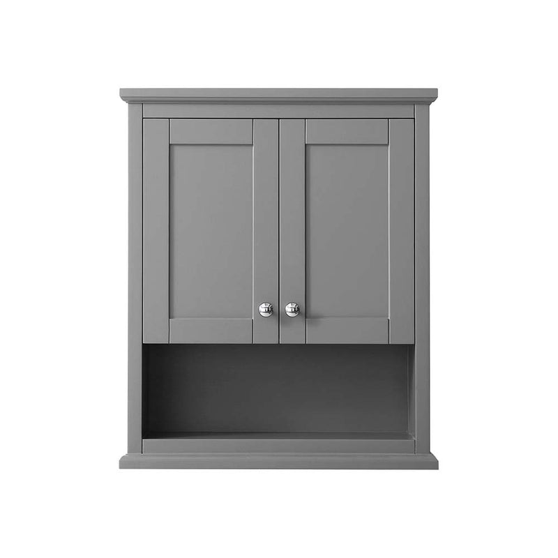 Avery Wall-Mounted Bathroom Storage Cabinet in Dark Gray - 3