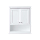 Avery Wall-Mounted Bathroom Storage Cabinet in White - 3