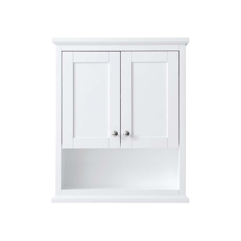 Avery Wall-Mounted Bathroom Storage Cabinet in White - 3