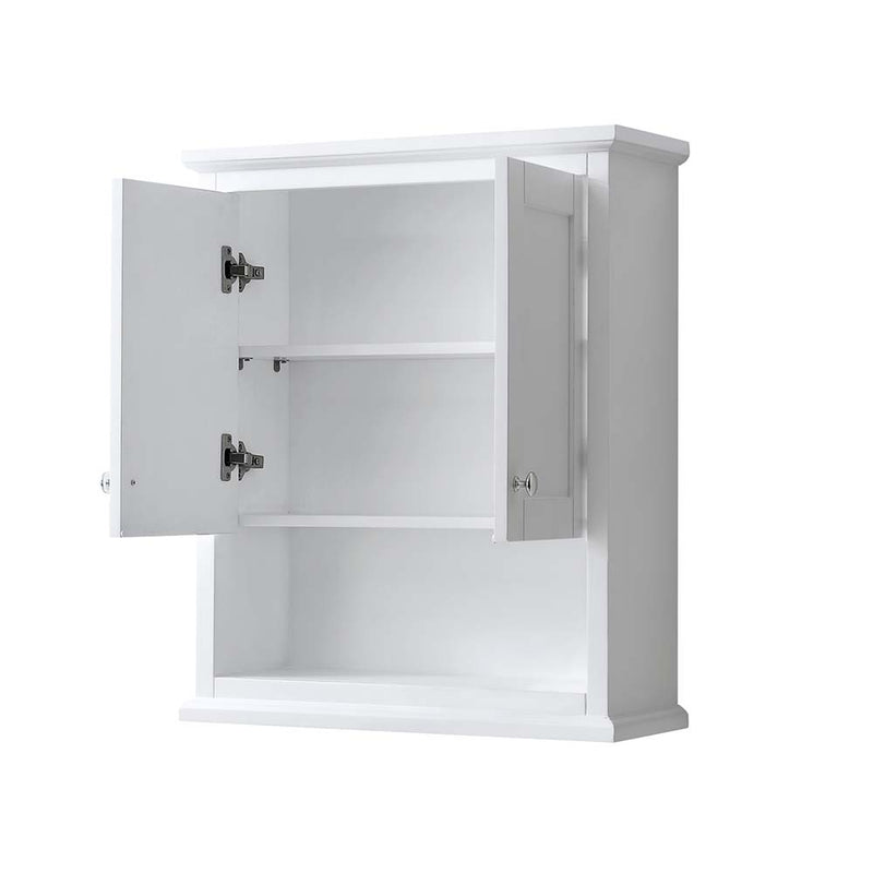 Avery Wall-Mounted Bathroom Storage Cabinet in White - 2