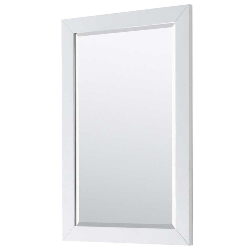 Daria 30 Inch Single Bathroom Vanity in White - Polished Chrome Trim - 48