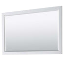Daria 60 Inch Double Bathroom Vanity in White - Brushed Gold Trim - 60