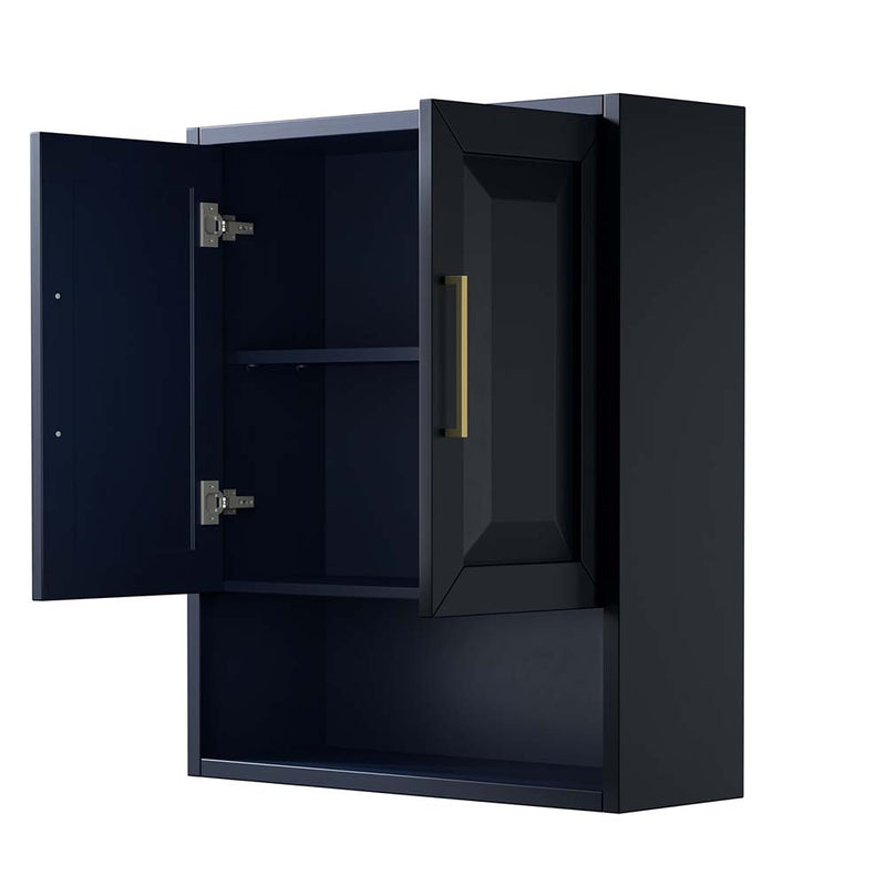 Daria Wall-Mounted Storage Cabinet in Dark Blue - 2