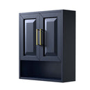 Daria Wall-Mounted Storage Cabinet in Dark Blue