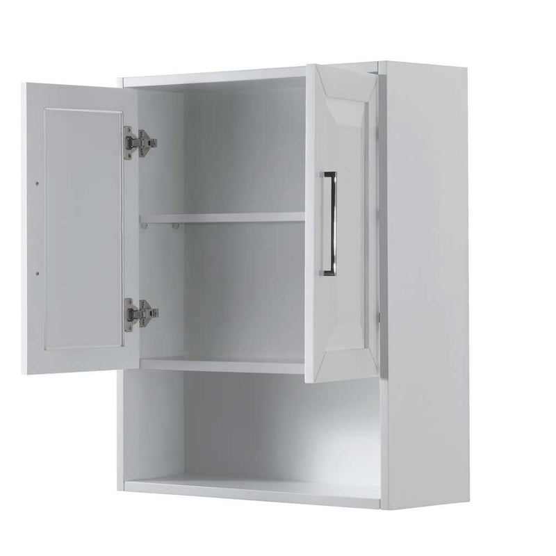 Daria Wall-Mounted Storage Cabinet in White - 2