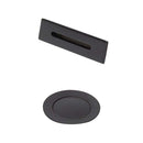 Wyndham Collection Matte Black Universal Square Bathtub Trim Kit