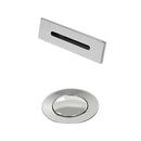 Wyndham Collection Polished Chrome Universal Square Bathtub Trim Kit