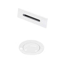 Wyndham Collection Shiny White Universal Square Bathtub Trim Kit