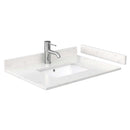 Daria 30 Inch Single Bathroom Vanity in White - Brushed Gold Trim - 19