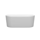 Ursula 59 Inch Freestanding Bathtub in Matte White - 2
