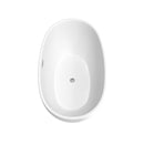 Juno 59 Inch Freestanding Bathtub in Matte White - 23