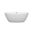 Juno 59 Inch Freestanding Bathtub in Matte White - 2
