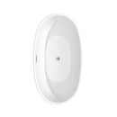 Juno 59 Inch Freestanding Bathtub in Matte White - 19